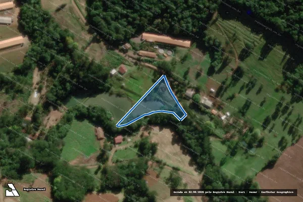 Imagem de satélite de SÍTIO KUNZE - Gleba 02 em Videira - SC