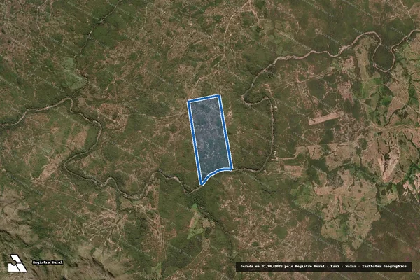Imagem de satélite de Fazenda Cristalina - Parcela 1 em Arraias - TO