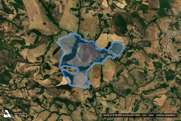 Imagem de satélite de FAZENDA BAIÃO DOS VIEIRAS - Parte 1 em Corumbá de Goiás - GO