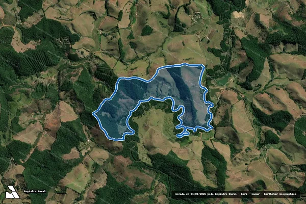 Imagem de satélite de FAZENDA JACARÉ - GLEBA 01 em Pedro Teixeira - MG