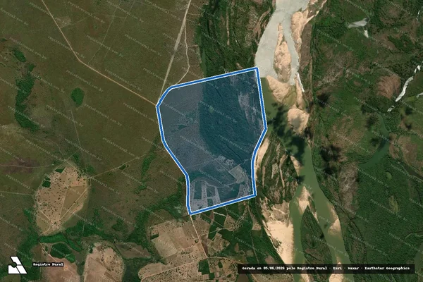 Imagem de satélite de FAZENDA INDEPENDÊNCIA - PART 09/ MAT. 7417 em Luciara - MT
