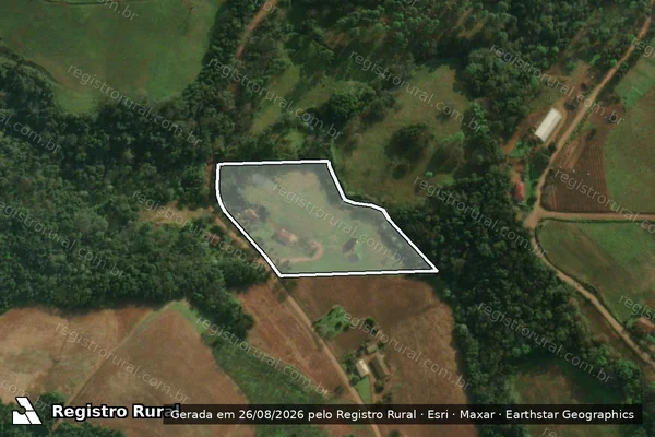 Imagem de satélite de Lote Rural nº 61-A - LOTE RURAL Nº 61-A em São João do Oeste - SC