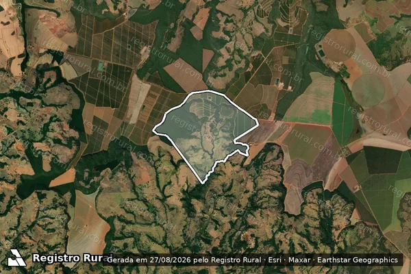 Imagem de satélite de FAZENDA BRASIS - Parte 1 em Patos de Minas - MG