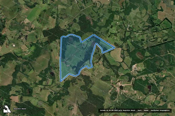 Imagem de satélite de Fazenda Santa Eugênia I - Parte 1 em Viamão - RS