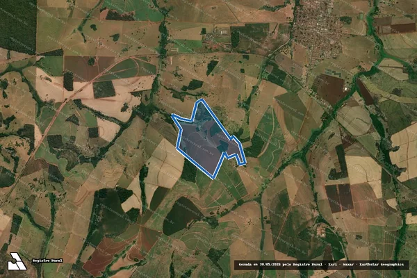 Imagem de satélite de FAZENDA BALSAMO em Paulo de Faria - SP