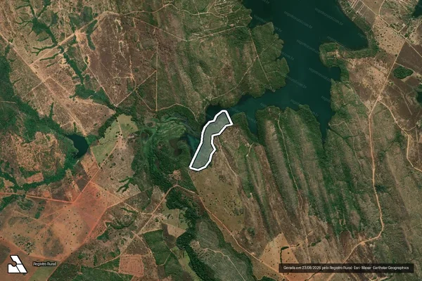 Imagem de satélite de PARTE DO LOTE 114, DO LOT° SANTA LUZIA - Parte do Lote 114 em Palmeirópolis - TO