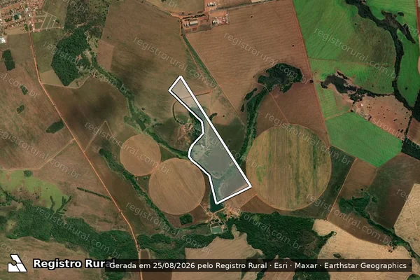 Imagem de satélite de FAZENDA SÃO JOSÉ ? GLEBA 07 - 001 em Paraúna - GO