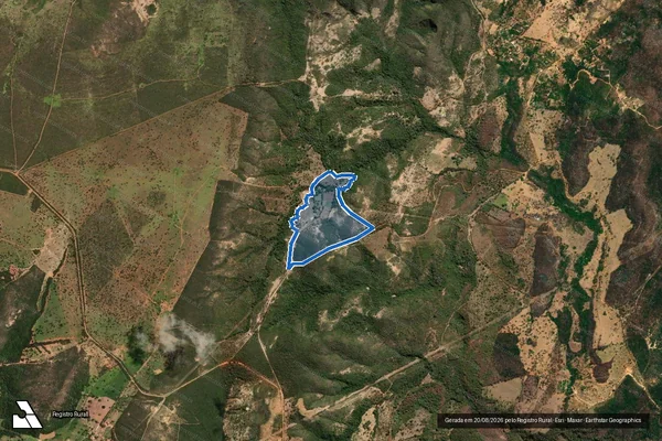 Imagem de satélite de FAZENDA CURRAL NOVO - Parte 1 em Montes Claros - MG
