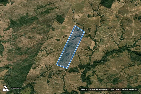Imagem de satélite de FAZENDA LIBERDADE - Mat. 3512 em Nova Brasilândia - MT