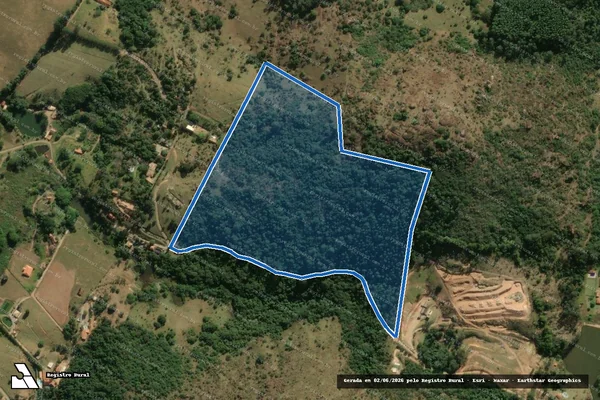 Imagem de satélite de Pedreira Jaguari  - Parte 1 em Morungaba - SP