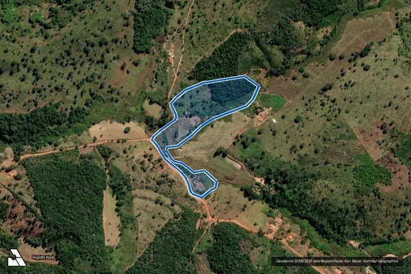 Imagem de satélite de RIBEIRAO DE TRAS - Parte 3 em Alvorada de Minas - MG