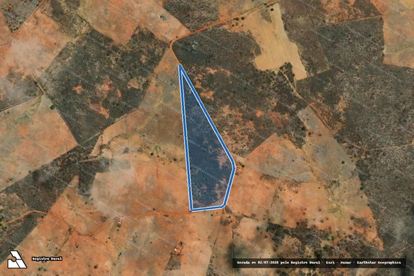 Imagem de satélite de RIACHO DO POÇO DA PEDRA - DATA MULUNGU - ÁREA 02 em Betânia do Piauí - PI