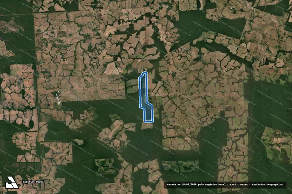 Imagem de satélite de FAZENDA RIO COMPRIDO - Parcela 1 em Alta Floresta - MT