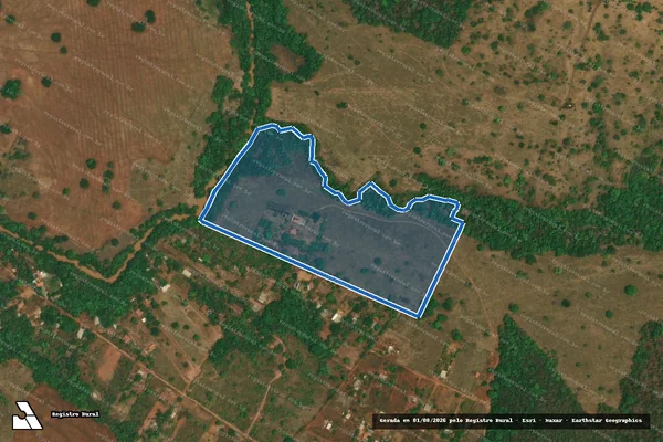 Imagem de satélite de FAZENDA PEDRA BRANCA I - 001 em Professor Jamil - GO
