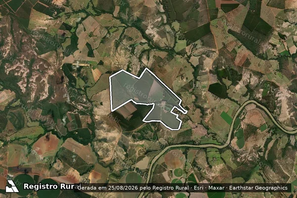 Imagem de satélite de Fazenda Benevento - PARTE 1 em Abaeté - MG
