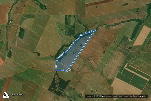 Imagem de satélite de FAZENDA NOSSA SENHORA APARECIDA em Mirante do Paranapanema - SP