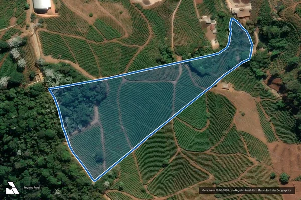 Imagem de satélite de Monjolinho e São José da Cachoeira Alta - PARTE 1 em Manhuaçu - MG