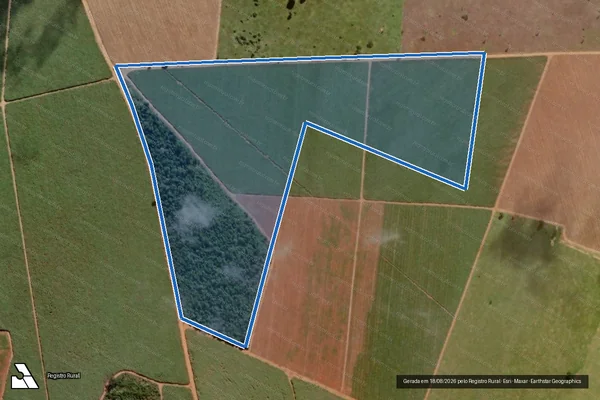 Imagem de satélite de FAZENDA RUBI - Lote 01 em Ibirapuã - BA