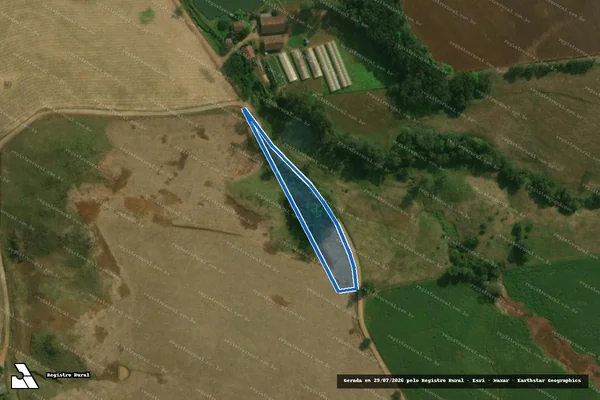 Imagem de satélite de Parte do Lote Rural nº 28 - Gleba B em Guaraciaba - SC
