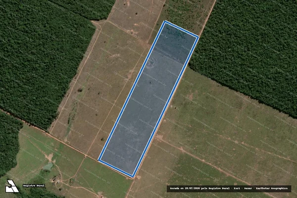 Imagem de satélite de Fazenda Floresta - Parcela II em Marcelândia - MT