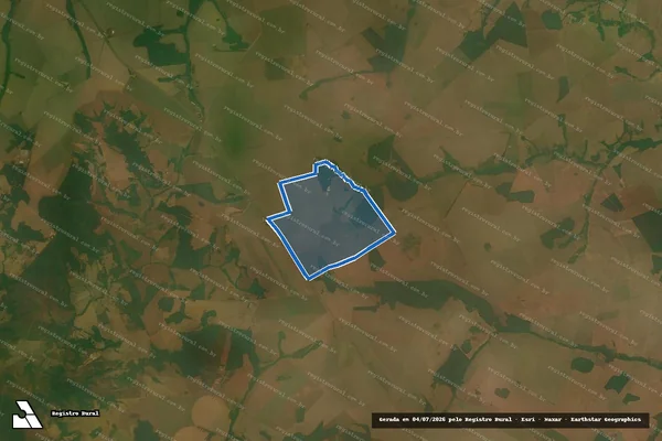 Imagem de satélite de FAZENDA NOVO HORIZONTE - Parcela 1 em Camapuã - MS