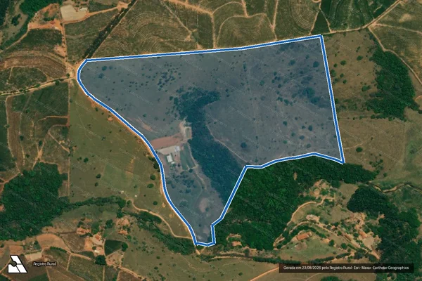 Imagem de satélite de Fazenda Sapé - PARCELA 02 em Boa Esperança - MG