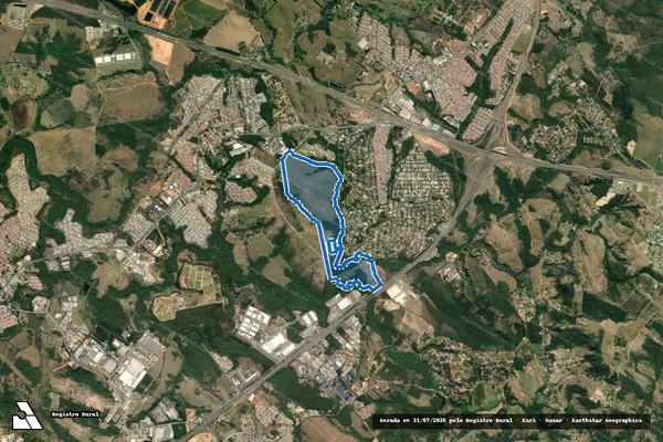 Imagem de satélite de Fazenda Planalto em Itu - SP
