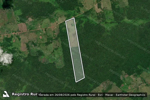 Imagem de satélite de SITIO BOM VIVER_LOTE-106 - Parcela 1 em Alto Alegre - RR