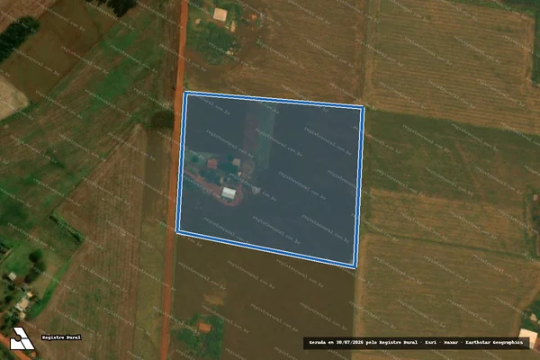 Imagem de satélite de Projeto de Assentamento Itamarati II em Ponta Porã - MS