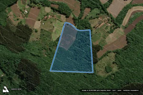 Imagem de satélite de SITIO LUIZ ALBERTO PELIZZER - Parte 1 em Jaborá - SC