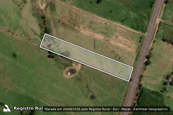 Imagem de satélite de Sitio São Luiz - Gleba ?C? em Pirapozinho - SP