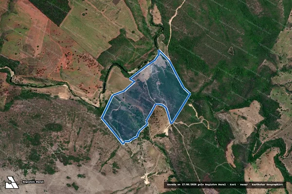 Imagem de satélite de FAZENDA BURIL - Parte 1 em Campo do Brito - SE