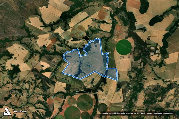 Imagem de satélite de FAZENDA QUINTA - Parte 1 em Mossâmedes - GO