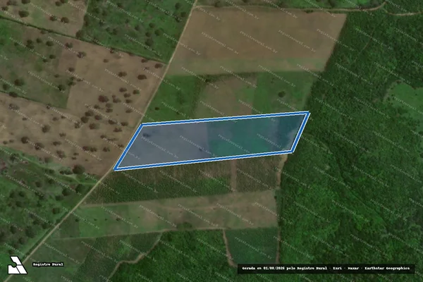 Imagem de satélite de PROJETO DE ASSENTAMENTO CARACAXÁ - LOTE 13 - Parte 1 em Macaíba - RN