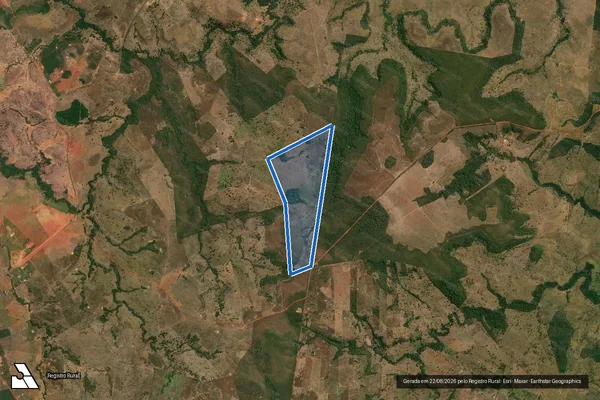 Imagem de satélite de FAZENDA SANTO ANTÔNIO - Parte 2 em Novo São Joaquim - MT