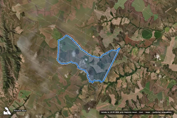Imagem de satélite de FAZENDA SÃO DOMINGOS/ UNIÃO - 001 em Buritis - MG