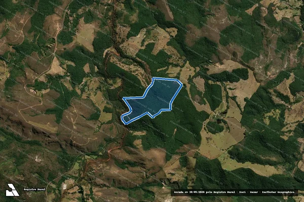 Imagem de satélite de Água Vermelha - Água Vermelha em Ouro Preto - MG