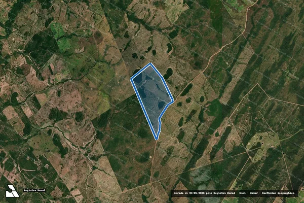 Imagem de satélite de FAZENDA MOLHADINHO - PARTE 1 em Poconé - MT