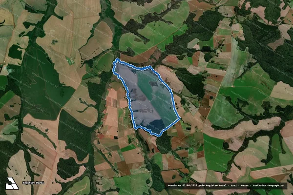 Imagem de satélite de Fazenda Laranjeiras 6628 - Parte 1 em Teixeira Soares - PR