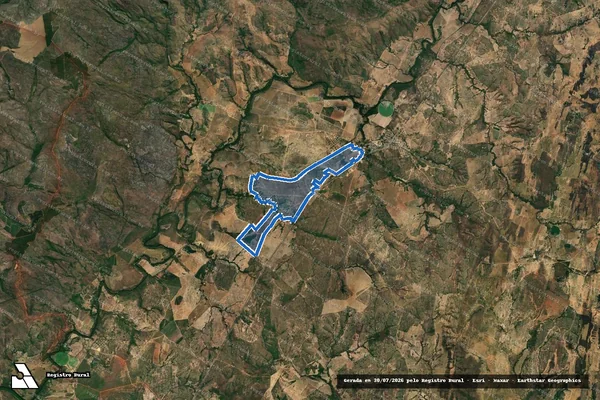 Imagem de satélite de FAZENDA LAVRA DA BARRA - Gleba 01 em Augusto de Lima - MG
