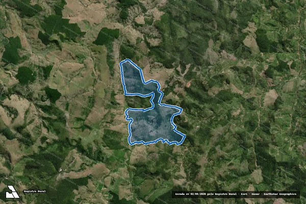 Imagem de satélite de FAZENDA RIACHO DE AREIA - Parte 3 em Ubaíra - BA