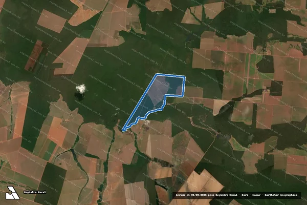 Imagem de satélite de FAZENDA TOCA DA ONÇA - Parte 1 em Nova Mutum - MT