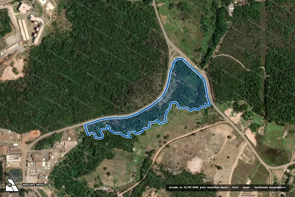 Imagem de satélite de Fazenda do Lago do Capão - Parte 2 em Itabira - MG