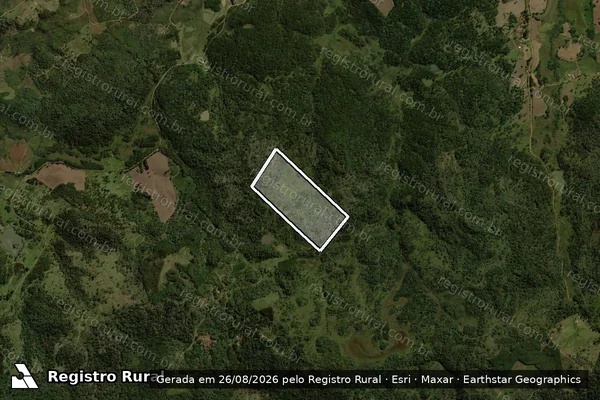 Imagem de satélite de Fazenda Cruzeiro do Sul II - Matrícula 2fundo em General Carneiro - PR