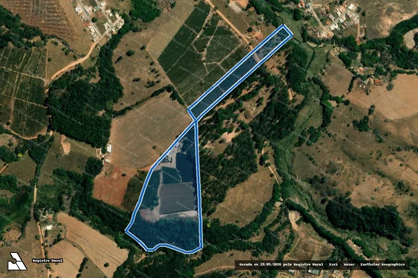 Imagem de satélite de FAZENDA ALEGRE - Parcela 1 em Aguanil - MG