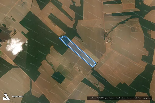 Imagem de satélite de Fazenda Ana Paula Lote 06 - Parte 1 em Santa Carmem - MT