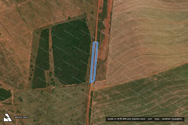 Imagem de satélite de FAZENDA SANTA CARMEM - ESTRADA MUNICIPAL em Aporé - GO