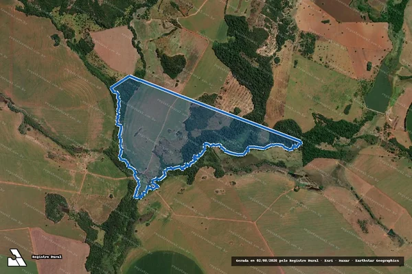 Imagem de satélite de Fazenda Paraíso - Parcela 1 em Edealina - GO