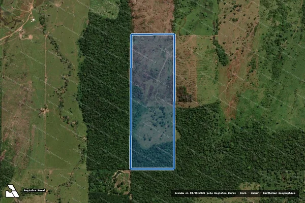 Imagem de satélite de Lote 107 da Gleba 36 do Projeto de Assentamento Dirigido Marechal Dutra - LOTE 107 em Cacaulândia - RO