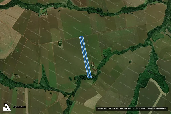 Imagem de satélite de LOTE RURAL N° 782 - PARCELA 01 - LOTE RURAL N° 782-A em Terra Roxa - PR